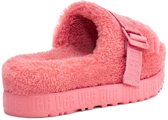 UGG Fluffita 羊皮毛一體 舒適厚底 時尚涼拖 女款 粉紅 Purchase UGG Fluffita 羊皮毛一體 舒適厚底 時尚涼拖 女款 粉紅