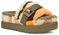 (W) UGG Fluffita Cali Collage Selipar Hijau Zaitun 1118750-OLV