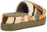 Purchase (W) UGG Fluffita Cali Collage Selipar Hijau Zaitun 1118750-OLV