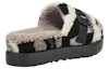 Shop (W) UGG Fluffita Cali Collage Pantoffel Beige Zwart 1118750-BKGY