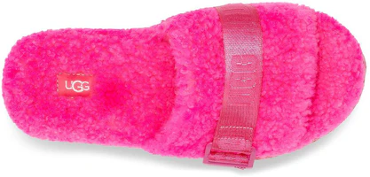 Shop UGG Fluffita 羊皮毛一體 舒適毛絨厚底 拖鞋 女款 太妃糖粉