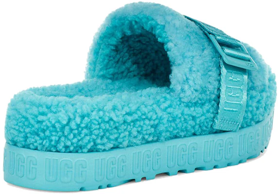 (Women) UGG Fluffita Thick Sole Blue Slippers 1113475-CRWT Shop (Women) UGG Fluffita Thick Sole Blue Slippers 1113475-CRWT