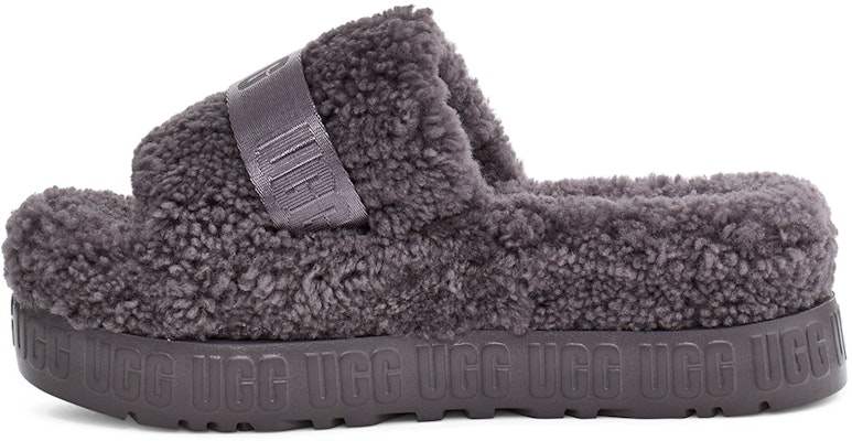 (Women) UGG Fluffita Thick Sole Slipper Gray 1113475-SHA Buy (Women) UGG Fluffita Thick Sole Slipper Gray 1113475-SHA