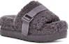Lookbook (W) UGG Fluffita Selipar Tapak Tebal Kelabu 1113475-SHA