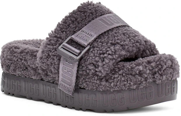 (Women) UGG Fluffita Thick Sole Slipper Gray 1113475-SHA Lookbook (Women) UGG Fluffita Thick Sole Slipper Gray 1113475-SHA