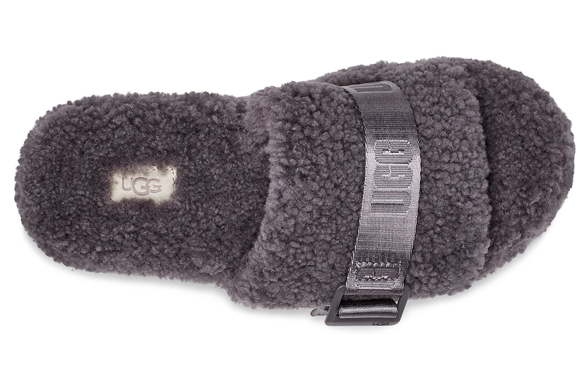 Shop (Women) UGG Fluffita Thick Sole Slipper Gray 1113475-SHA