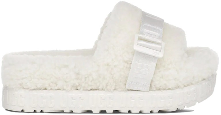(Women) UGG Fluffita Thick Sole White Slippers 1113476-WHT Order (Women) UGG Fluffita Thick Sole White Slippers 1113476-WHT