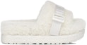 Order (W) UGG Fluffita Selipar Tapak Tebal Putih 1113476-WHT