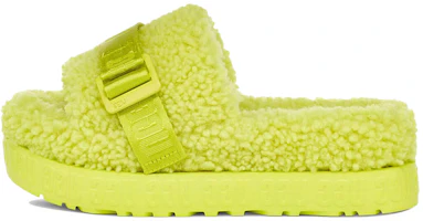 (Women) UGG Fluffita Thick Sole Yellow Slippers 1113475-SLFR (Women) UGG Fluffita Thick Sole Yellow Slippers 1113475-SLFR