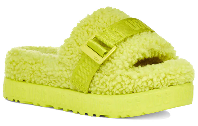 Order (Women) UGG Fluffita Thick Sole Yellow Slippers 1113475-SLFR
