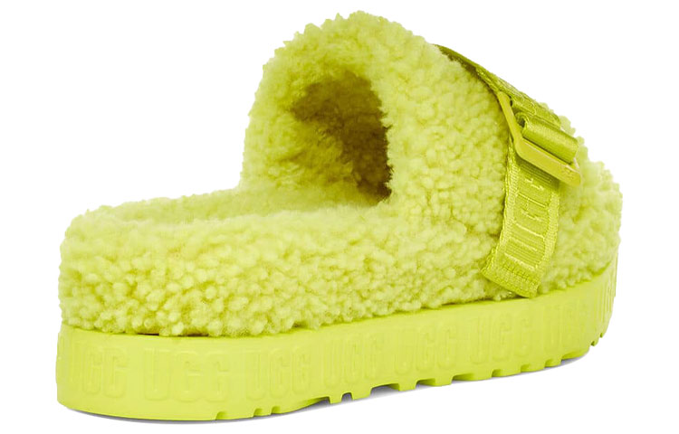 Lookbook (Women) UGG Fluffita Thick Sole Yellow Slippers 1113475-SLFR