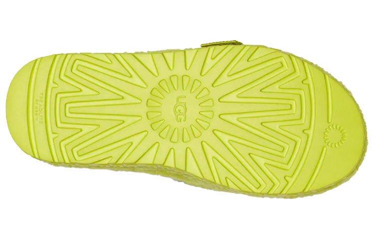 Purchase (Women) UGG Fluffita Thick Sole Yellow Slippers 1113475-SLFR
