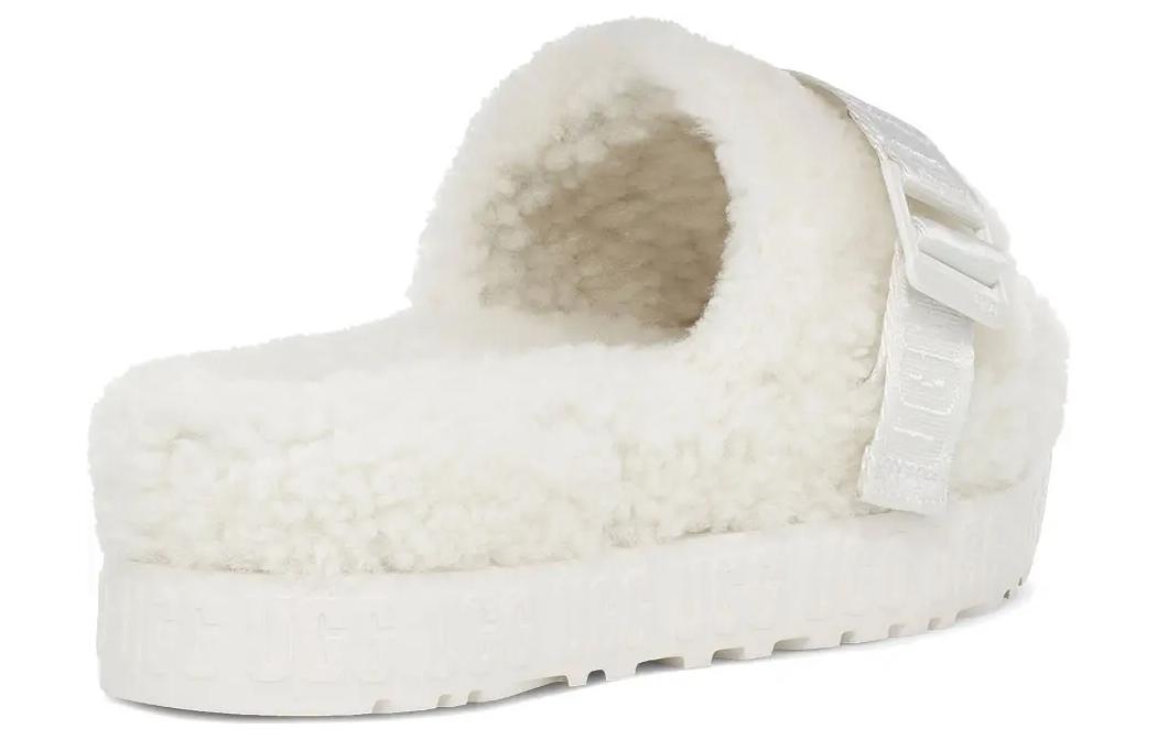 Shop (Women) UGG Fluffita White Slippers 1113475-WHT