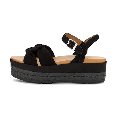 (W) UGG Fluffy Platform Slide 'Black Fashion'