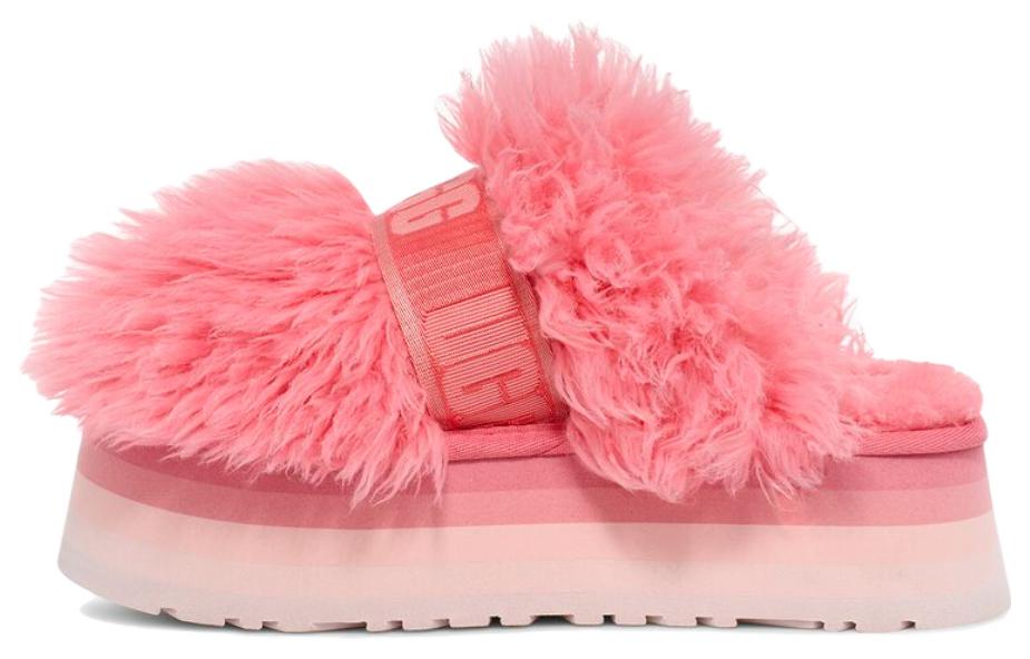 (W) UGG Fluffy Slide 'Solid Pink'