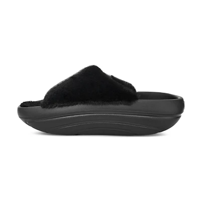 (W) UGG FoamO UGGplush Slide Black