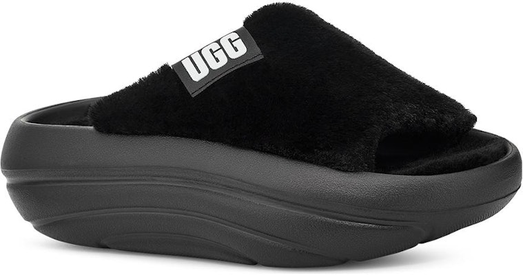 (W) UGGフォームO UGGプラッシュ スライド (ブラック) 1143849-BLK Lookbook (W) UGGフォームO UGGプラッシュ スライド (ブラック) 1143849-BLK