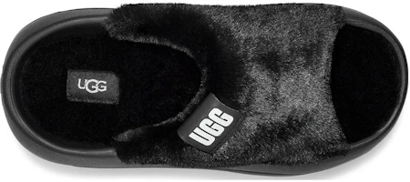 Shop (W) UGG FoamO UGGplush 黑色拖鞋 1143849-BLK