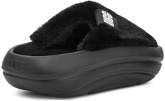 Purchase (W) UGG FoamO UGGplush 黑色拖鞋 1143849-BLK