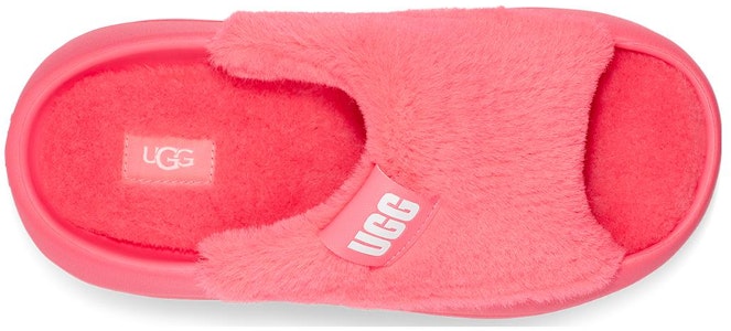 (女款)UGG FoamO UGGplush 珊瑚紅涼拖鞋 1143849-SPCL Shop (女款)UGG FoamO UGGplush 珊瑚紅涼拖鞋 1143849-SPCL