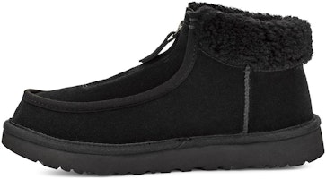 (Women) UGG Funkarra Suede Fur Collar Zip 'Black' 1143955-BLK (Women) UGG Funkarra Suede Fur Collar Zip 'Black' 1143955-BLK