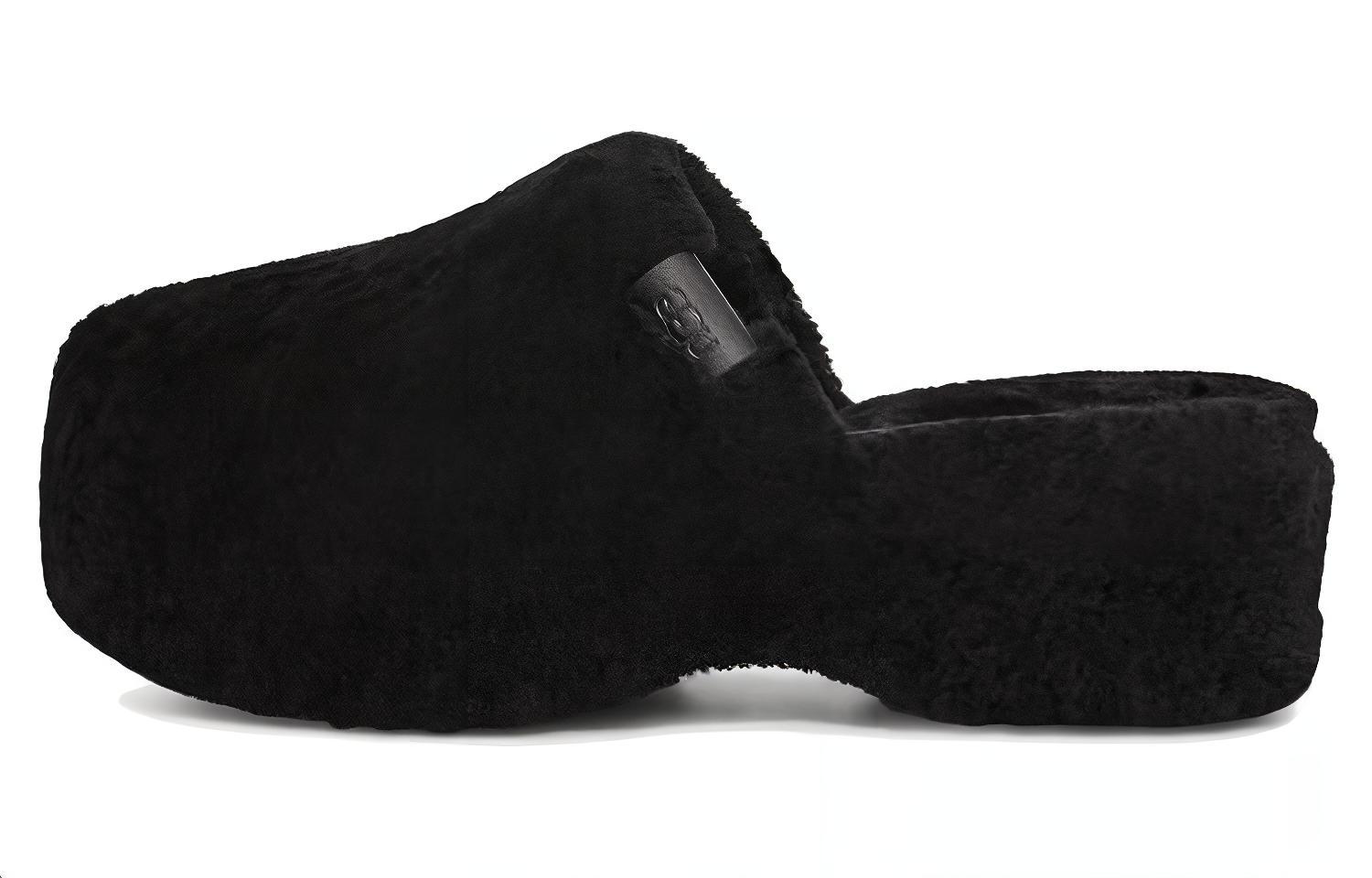 (Women) UGG Fur-Lined Casual Comfort 'Slip-On Black' 1130950-BLK