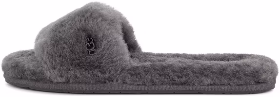 (Women) UGG Fur Slide 'Charcoal' 1129670-CHRC (Women) UGG Fur Slide 'Charcoal' 1129670-CHRC