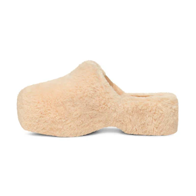 (W) UGG Fuzz Sugar Clog 'Natural'