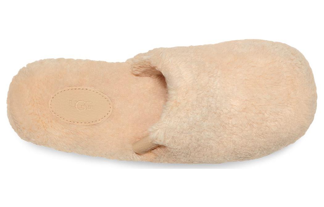 Lookbook UGG 加絨舒適 時尚涼拖 女款 自然白色