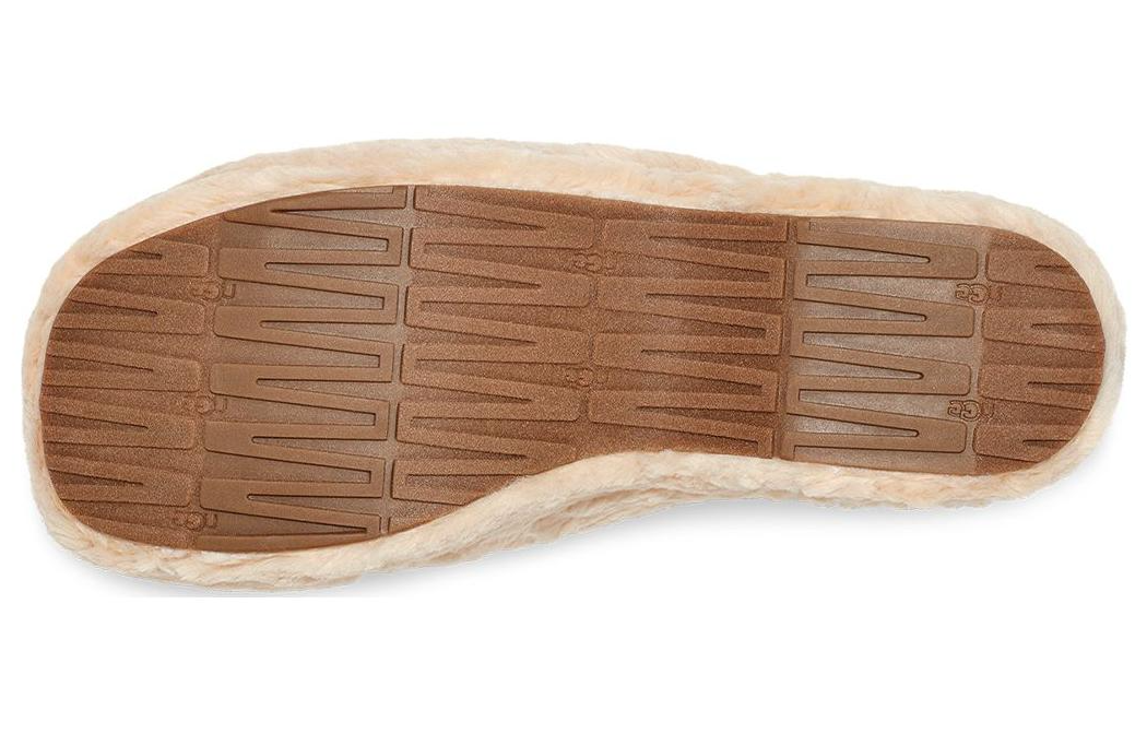 Shop UGG 加絨舒適 時尚涼拖 女款 自然白色