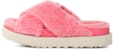 (W) UGG Fuzz Sugar Cross 'Pink Jasmine' - Kasut Silang Berbulu Warna Pink Jasmine. 1135131-PJSM