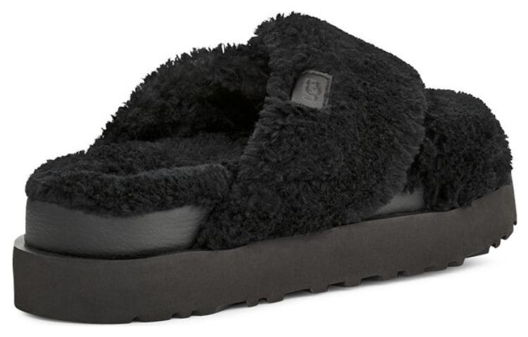 Shop (W) UGG Fuzz Sugar Cross Slide ''Schwarz'' 1135131-BLK