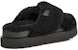 (W) UGG Fuzz Sugar Cross Slide 'Hitam' 1135131-BLK