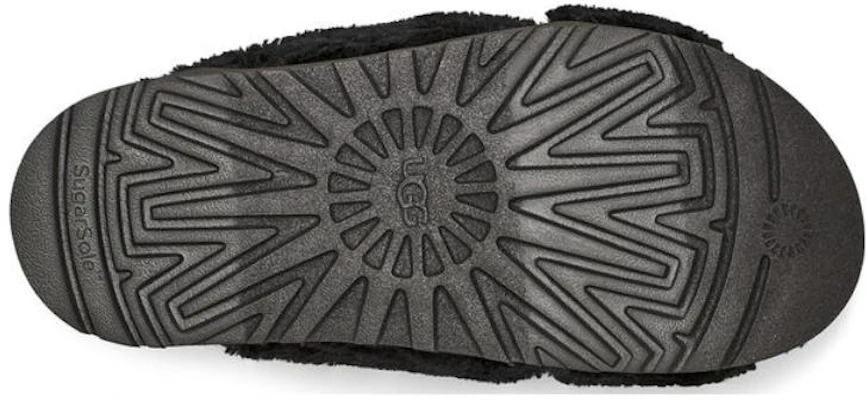 (W) UGG Fuzz Sugar Cross Slide ''Schwarz'' 1135131-BLK Details for (W) UGG Fuzz Sugar Cross Slide ''Schwarz'' 1135131-BLK