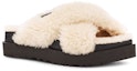 Lookbook (W) UGG Fuzz Sugar Cross Slide 'Putih Krim' 1120860-NBLC