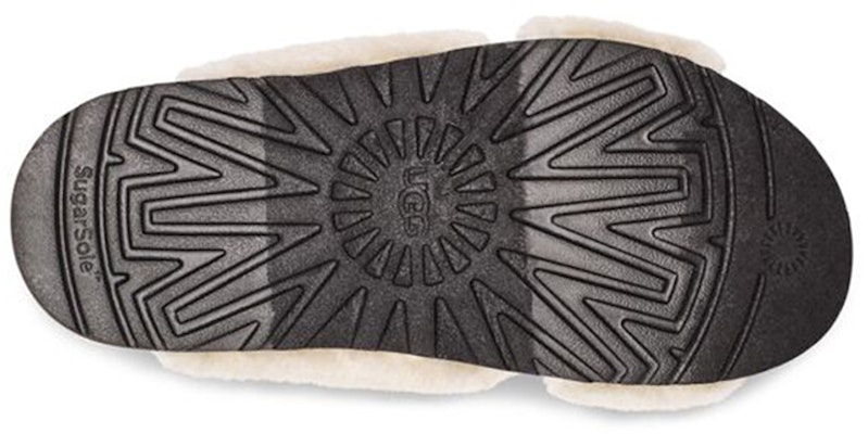 (Women) UGG Fuzz Sugar Cross Slide 'Natural Black' 1120860-NBLC Details for (Women) UGG Fuzz Sugar Cross Slide 'Natural Black' 1120860-NBLC