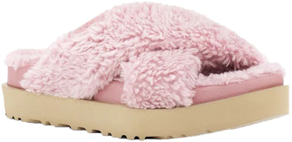 Lookbook (W) UGG Fuzz Sugar Cross Slide ''Shell'' Pantoffeln 1120860-SHLL