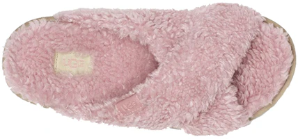 Shop (W) UGG Fuzz Sugar Cross Slide ''Shell'' Pantoffeln 1120860-SHLL
