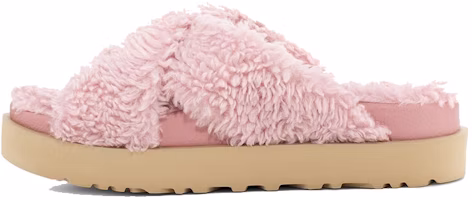 (Women) UGG Fuzz Sugar Cross Slide 'Shell' 1120860-SHLL (Women) UGG Fuzz Sugar Cross Slide 'Shell' 1120860-SHLL