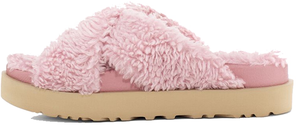 (Women) UGG Fuzz Sugar Cross Slide 'Shell' 1120860-SHLL Buy (Women) UGG Fuzz Sugar Cross Slide 'Shell' 1120860-SHLL