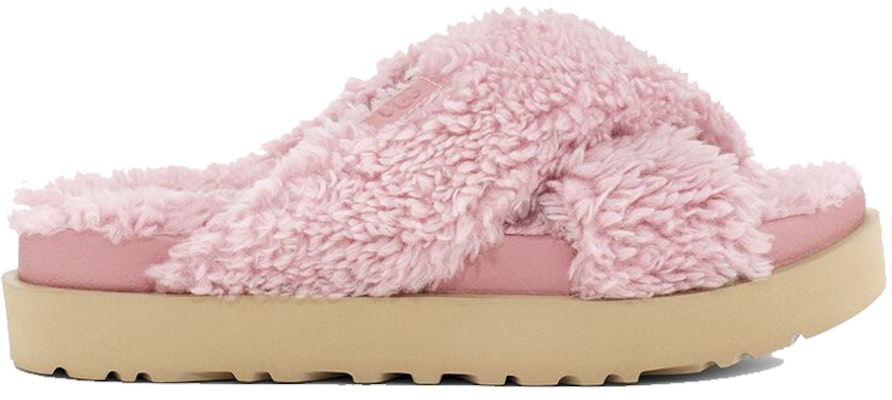 (Women) UGG Fuzz Sugar Cross Slide 'Shell' 1120860-SHLL Order (Women) UGG Fuzz Sugar Cross Slide 'Shell' 1120860-SHLL
