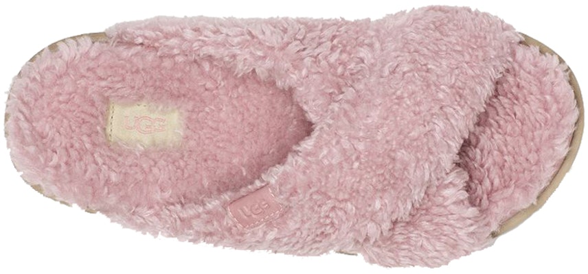 (Women) UGG Fuzz Sugar Cross Slide 'Shell' 1120860-SHLL Shop (Women) UGG Fuzz Sugar Cross Slide 'Shell' 1120860-SHLL