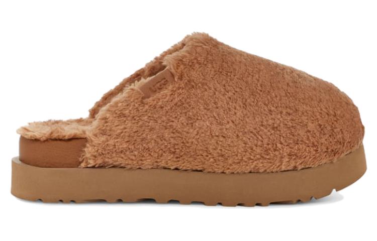 Order (W) UGG Fuzz Sugar Slide Holzbraun Hausschuhe 1135132-HWD