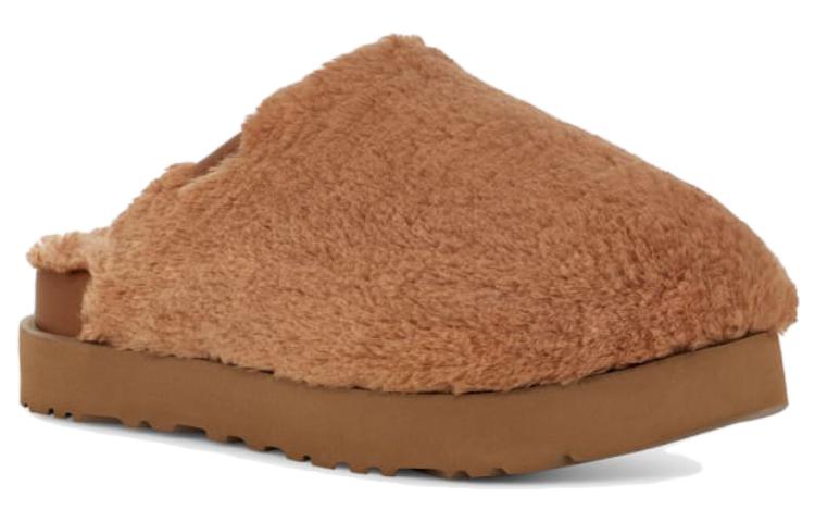 Lookbook (W) UGG Fuzz Sugar Slide Holzbraun Hausschuhe 1135132-HWD
