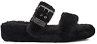 Order (W) UGG Fuzz Yeah 黑色凉鞋 1104662-BLK