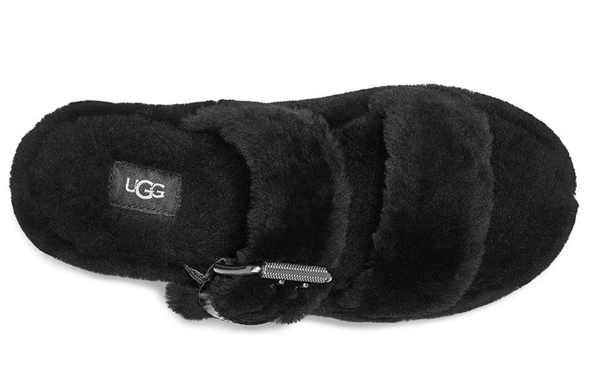 Purchase (W) UGG Fuzz Yeah 黑色凉鞋 1104662-BLK