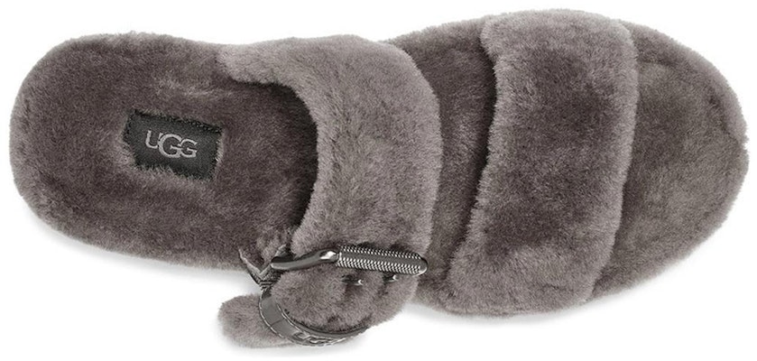 (W) UGG Fuzz Yeah '灰色' 女士毛绒拖鞋 1104662-CHRC Purchase (W) UGG Fuzz Yeah '灰色' 女士毛绒拖鞋 1104662-CHRC