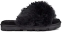 Order UGG Fuzzalicious 女款 毛毛拖鞋 黑色
