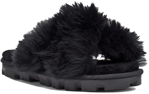 UGG Fuzzalicious 女款 毛毛拖鞋 黑色 Lookbook UGG Fuzzalicious 女款 毛毛拖鞋 黑色
