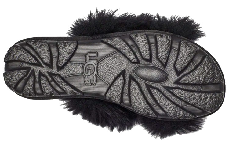 (W) UGG Fuzzalicious Black Slippers 圖 6